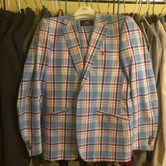 Men’s Moods of Norway Plaid Cocktail Suit